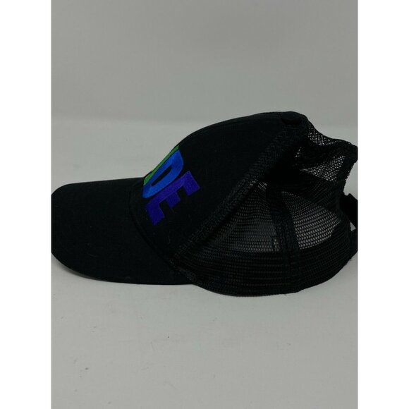 Port Authority Rainbow Colors PRIDE Embroidered Baseball Hat Cap Black - Picture 5 of 7